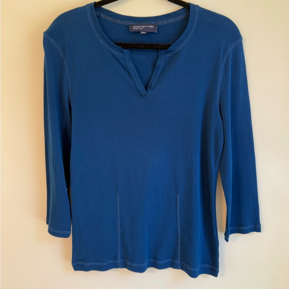 Jones New York Blue Long Sleeve Top *GREAT USED CONDITION* - Picture 1 of 8
